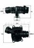 OPEL 1338139 Thermostat, coolant